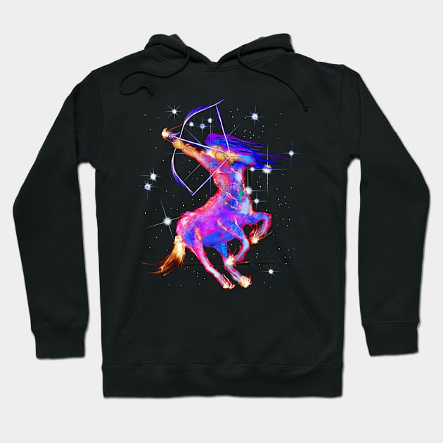 Sagitarius Zodiac Sign Hoodie by Berujung Harmony